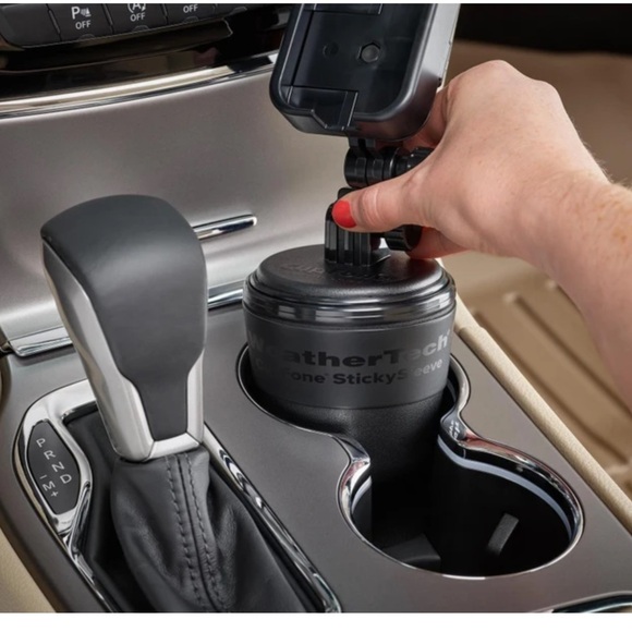 NEW 2PC! WeatherTech Black CupFone Holder / NWT WeatherTech Sticky Sleeve - Picture 7 of 7